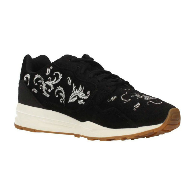 Le Coq Sportif Lcs R900 W Embroidery Noir - Chaussures Baskets Basses Femme